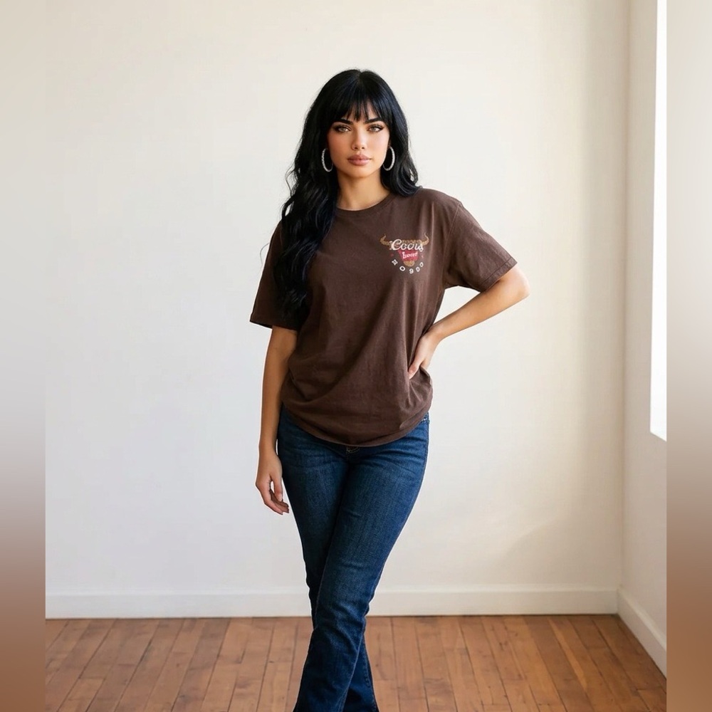 Brown Short Sleeve Tee